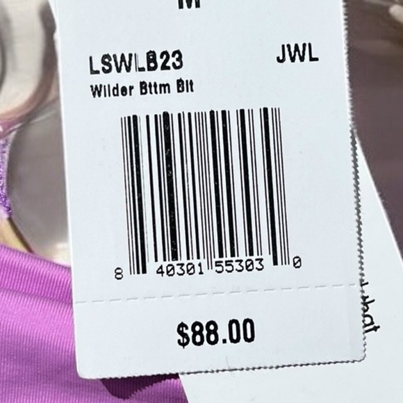 🌻NEW w.tags L*Space Purple Jewel Wilder Bikini Bottom Size Medium - Picture 9 of 10